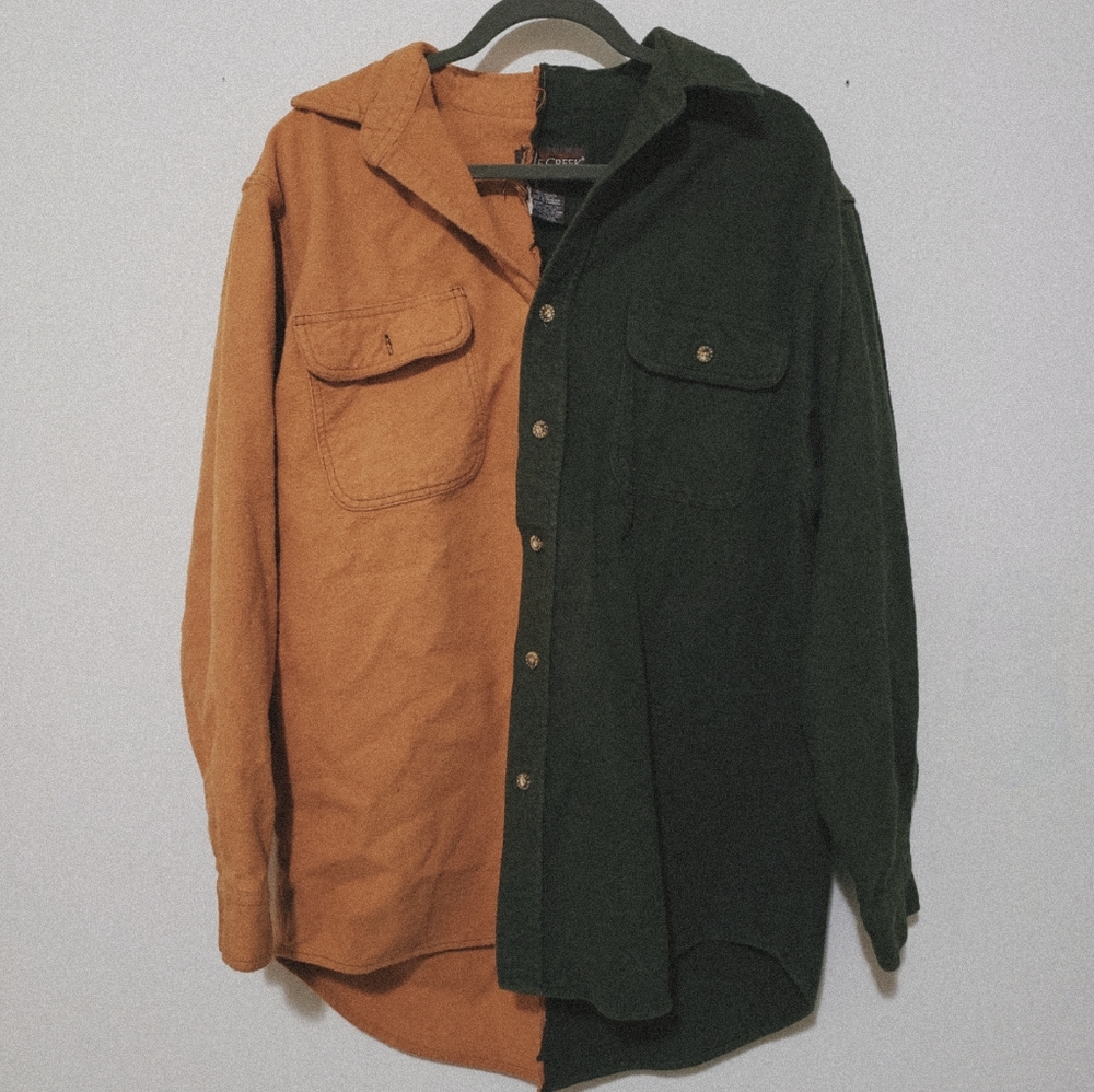 Vintage Two Tone Button Down Shirt